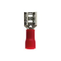 10 cosses rouges clips femelles 6,3 mm
