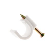 20 attaches plastiques d4 blanc zenitech