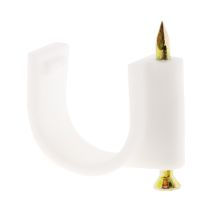 20 attaches plastiques d12 blanc zenitech
