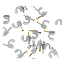 20 attaches plastiques Ø9 gris - INOTECH