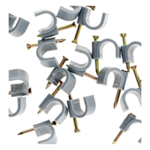 20 attaches plastiques Ø10 gris - INOTECH