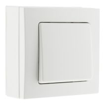Va & Vient 10a saillie borne auto Blanc "BEL'VUE" - INOTECH