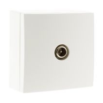 Prise tv Ø9,52 saillie blanc bel'vue - INOTECH