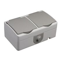 Double prise 2P+T étanche nano²