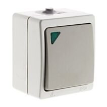 Va-et-vient simple a voyant gris clair IP54 - akya - INOTECH