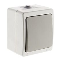 Bouton poussoir gris clair IP54 - akya - INOTECH