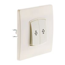 Commande volet roulant borne-auto vis + griffes blanc - diwone