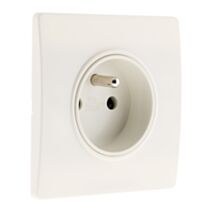 Prise 2p+t 16a borne-auto + griffes blanc diwone - INOTECH