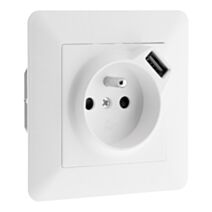 Prise 2P+T avec prise usb “artezo” - INOTECH