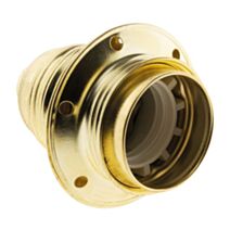 Douille E27 acier laitonné double bague borne de terre - ZENITECH