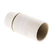Douille E14 thermoplastique lisse blanc - ZENITECH
