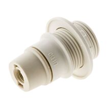 Douille E14 thermoplastique + bague blanc - ZENITECH