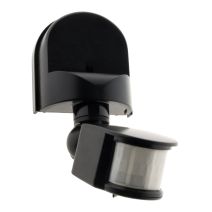 Détecteur de mouvement noir ip44
