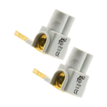 Lot de 2 bornes de raccordement horizontales
