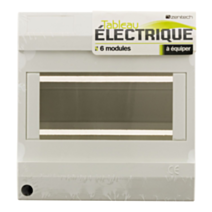 Coffret de distribution 6 modules a equiper - zenitech