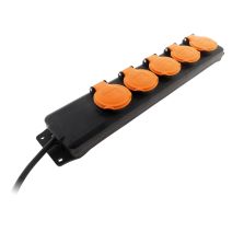 Multiprise 5 prises IP44 16A + clapet HO5RRF 3G1 1,5m