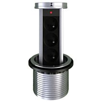 Multiprise escamotable 3 prises P+T 16a - ZENITECH