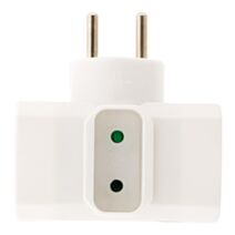 Fiche 3 prises Triplite 2x16a + 1x6a latérale blanc - ZENITECH