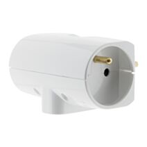 Fiche 3 prises Triplite 2x16A + 1x6A latérale blanc