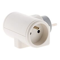 Fiche 2 prises rotative 180° Triplite 2P 16A+1P 6A - ZENITECH