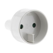 Adaptateur m us / f euro blanc