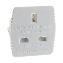 Adaptateur m france 16a en f uk blc avec sécurité