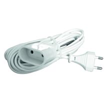 Rallonge électrique ménager 6A Blanc 3m - ZENITECH