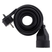 Rallonge électrique ménager 16a 2P+T ho5vv-f 3g1,5 noir 3m -ZENITECH