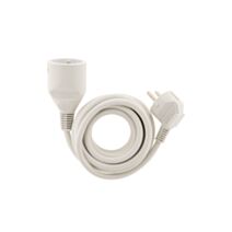 Rallonge électrique ménager 16a 2P+T ho5vv-f 3g1,5mm² blanc 10m-ZENITECH