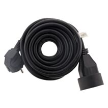 Rallonge électrique ménager 16a 2P+T ho5vv-f 3g1,5mm² noir 3m - ZENITECH