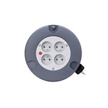 Enrouleur ménager ho5vv-f 4 prises 3g1mm² 5m + coupe-circuit - ZENITECH