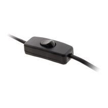 Cordon avec interrupteur pour luminaire 1,5m noir - ZENITECH
