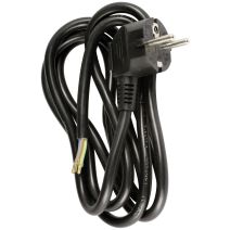 Cordon d'alimentation avec prise 6a 3g1,5 2m noir - ZENITECH