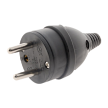 Fiche 1 prise mâle 16A Anneau Noir - ZENITECH