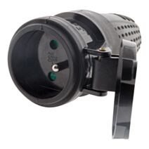 Fiche 1 prise femelle 16a 2P+T caoutchouc