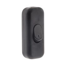 Interrupteur 2a unipolaire noir zenitech