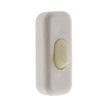 Interrupteur 2a unipolaire luminescent blanc - zenitech