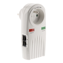 Boitier 1Prise 16A 2 Prises+T + Parafoudre Tv/Tel/Sat - ZENITECH