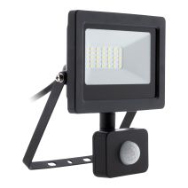 Projecteur 20W avec détecteur IP44 Noir
