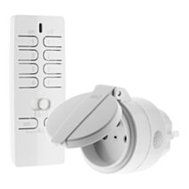 Pack de 1 prise 3000w IP44 + télécommande - OTIO