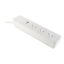 Multiprise Mantéa 3 prises Parafoudre + USB type A+C - OTIO