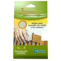 éponge abrasive 1 face grains panachés x2