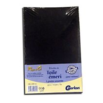 feuille panachée toile émeri 180x280mm x3