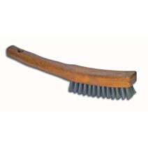 brosse allongée à manche inox
