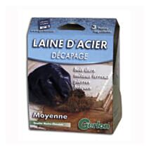 laine d'acier patin aiguilleté moyen x3