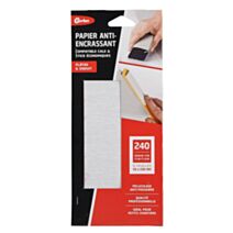 Set de 6 feuilles 93 x 230 mm AE gris grain 240 - GERLON