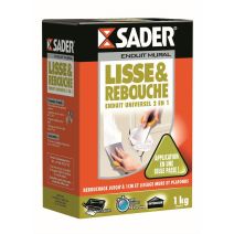 Enduit lisse et rebouche universel 2 en 1 en poudre 1kg
