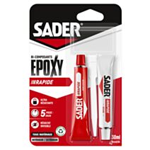 Colle Bi-composant Epoxy Rapide 2x30ml - SADER