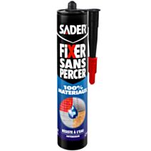 Colle Fixer Sans Percer 100% Matériaux Cartouche 310ml - SADER 