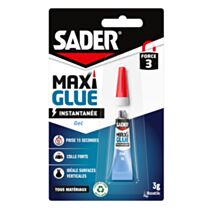 Colle cyanoacrylate Maxiglue Gel 3g - SADER